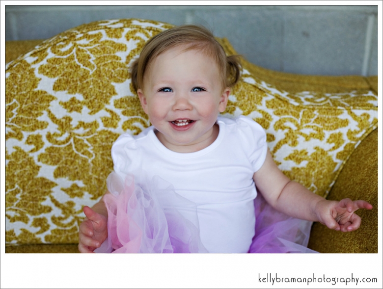 Kylan thought I was hillarious!  Look at that sweet smile.